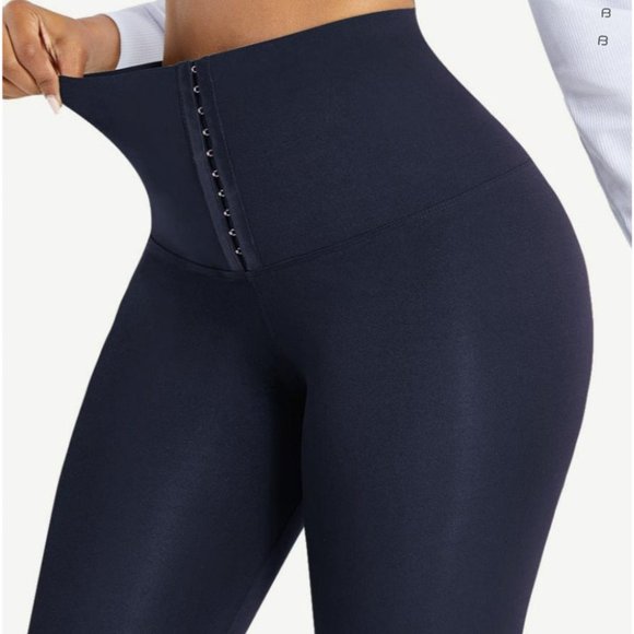 Dark Blue Classic Waist-Training Leggings - Picture 3 of 6